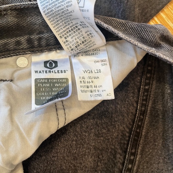 Levi's 501 Original Fit Women's W26 L28 in Take a Hint Grey - Picture 6 of 7